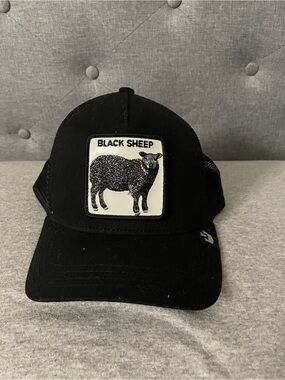 Black Sheep Patch Trucker Hat - Black
